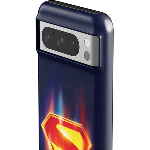 Superman 2025 Energy Shield Neon Emblem Google Pixel 8 Pro Impact Case